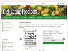 Tablet Screenshot of diet-eating-food.com